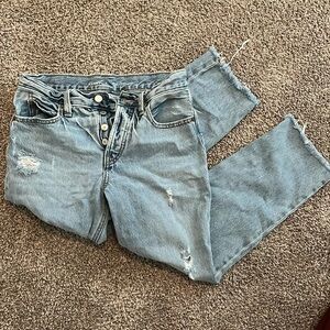 Slouchy straight old navy jeans